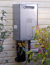 exterior tankless water heater plano, tx