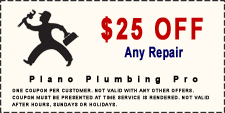 plano plumbers $25 off service coupon